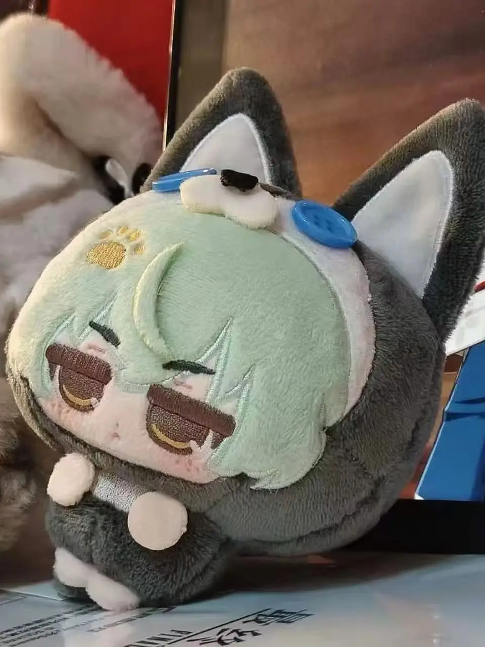 10cm pluszowa figurka z anime Genshin Impact, Alosza, zabawka pluszowa, ozdoba, breloczek, figurka, prezent na urodziny lub Boże Narodzenie — 2
