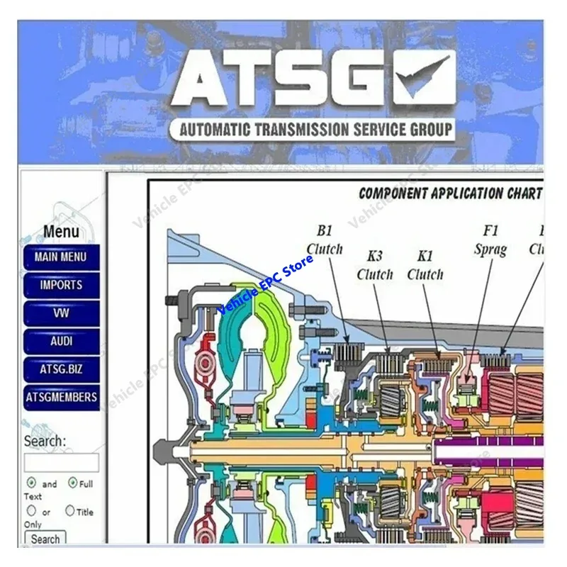 ATSG Auto Repair Diagnostic Tool Car Vehicle 2017 Automatic Transmission Service Group Information ATSG Software Repair Manual