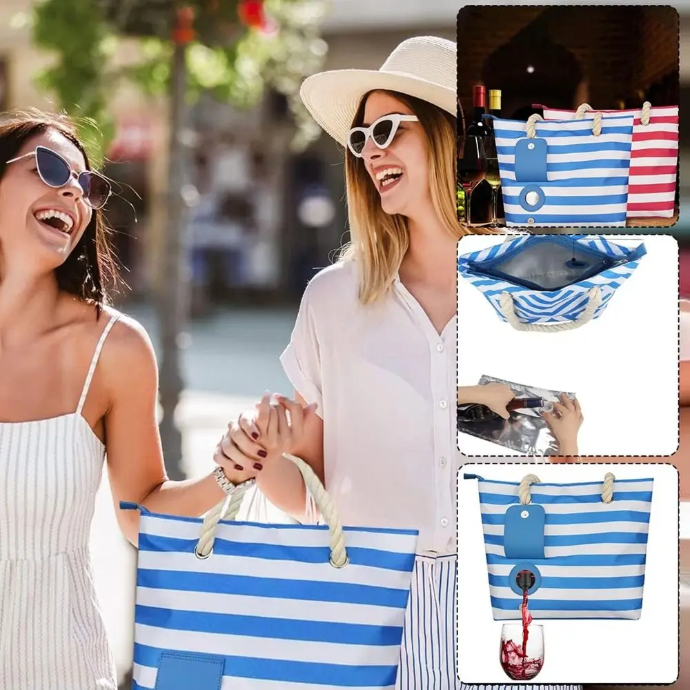 

Gift Food preservation Red Wine Tote Bag Storage Bag Food storage Picnic Bag Large Capacity Portable Picnic Handbag