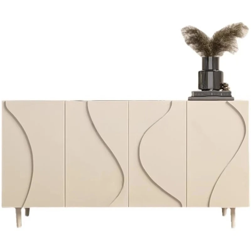 light luxury baking paint porch cabinet enters the door, and the tea is simple and modern baking paint cabinet