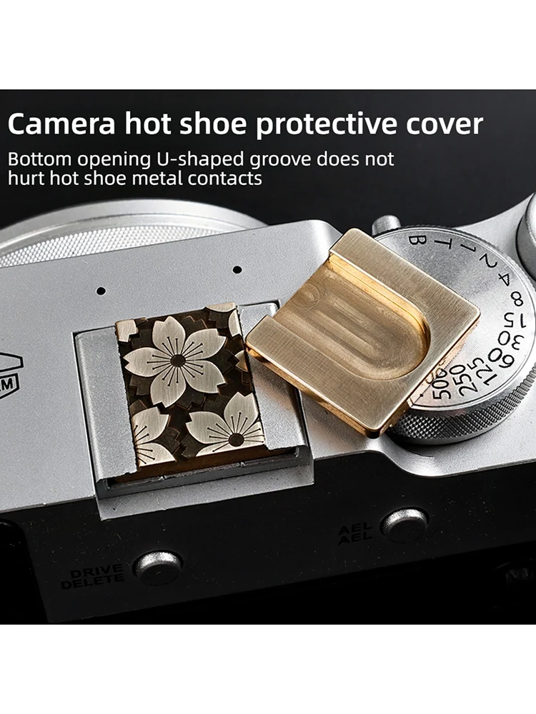 Metalowa osłona mocowania lampy błyskowej, przycisk migawki, nakładka ochronna do Canon Nikon ZF Sony Fuji XT50 XM5 XT30II Leica DSLR Akcesoria — zdjęcie produktu 7