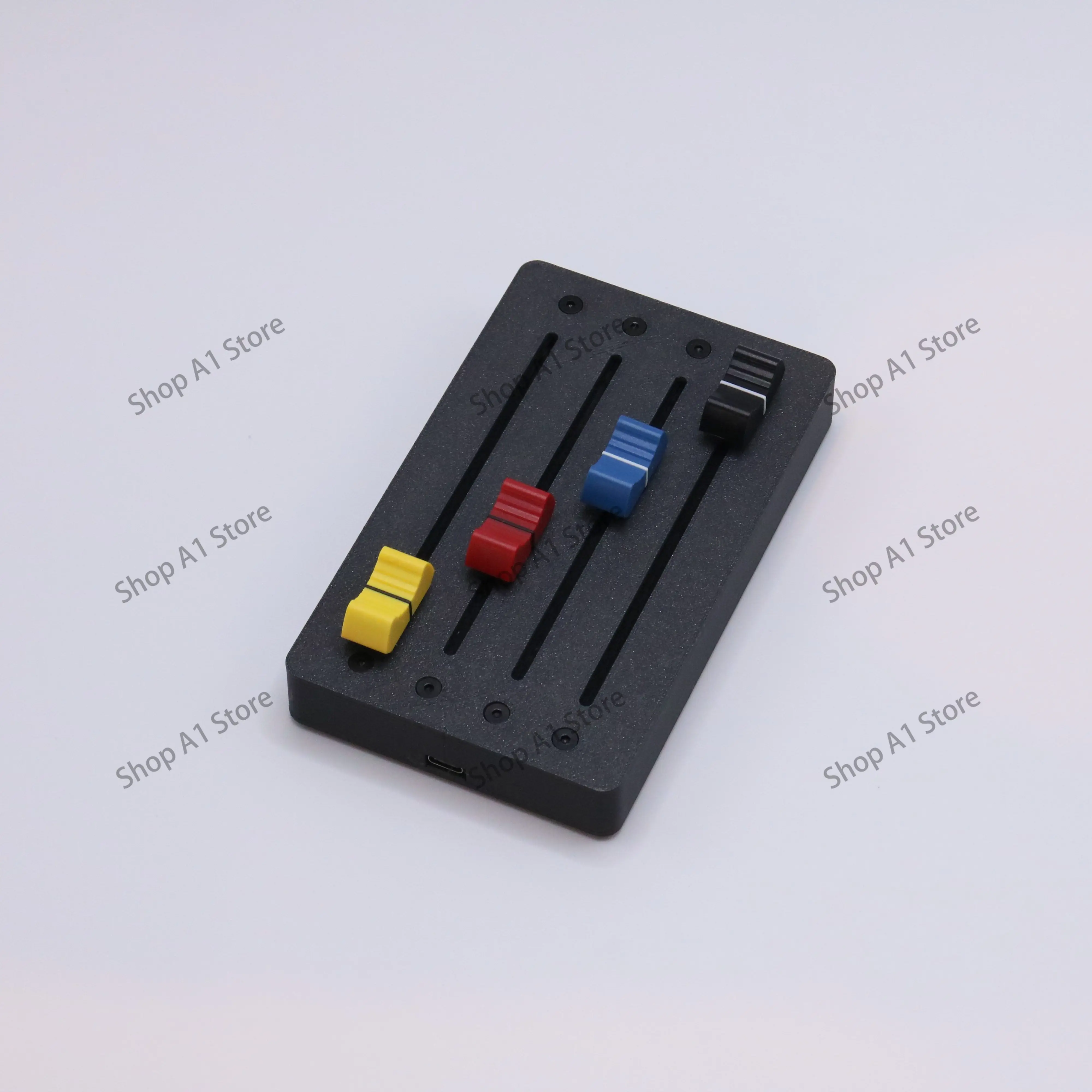 Minimalist 4-track midicc controller DAW host midi controller Fader draws string expressions