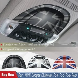 The Black Flag Car Interior Reading Light Sticker Cover Frame For MINI Cooper Clubman F54 F55 F56 F60 Countryman Accessories