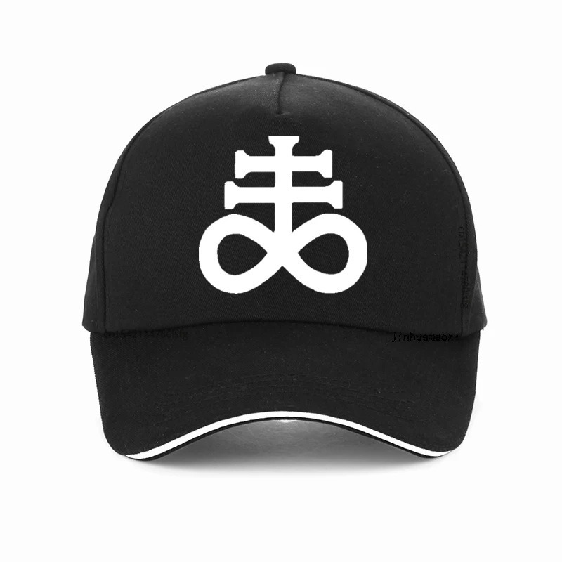 

Satan Leviathan Cross hat for Men Women Adjustable Baseball Cap Punk Goth Church of Satanic Symbol Kolye Finger Dad hats