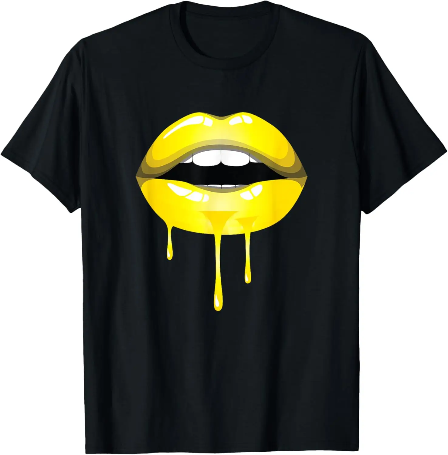 

Yellow Ombre Dripping Lips T-Shirt