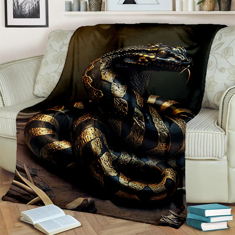 Gothic Snake Serpent Python Viper Blanket,Soft Throw Blanket for Home Bedroom Bed Sofa Picnic Travel Office Cover Blanket Kids