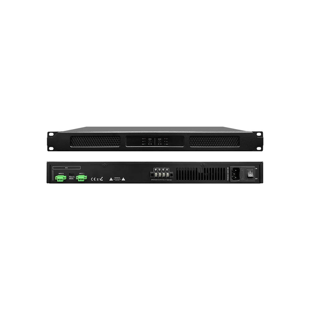 Ipalead A-D25 Professional Dual Channel Digital DSP Speaker Processor 2x500W Stereo Power Amplifier Audio Conference System