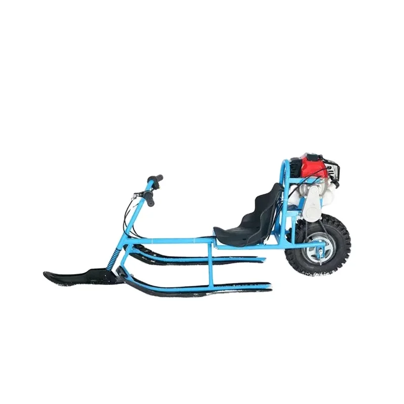 Children Skiing Electric / Fuel Skiing Vehicle Directional Sledge Snowmobile