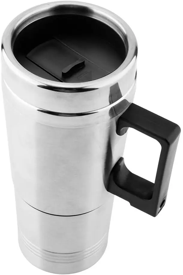 Auto-Warmwasserkocher, 350 ml + 150 ml Edelstahl-Auto-Wasserkocher, Kaffee, Tee, Wasserheizbecher, 12 V