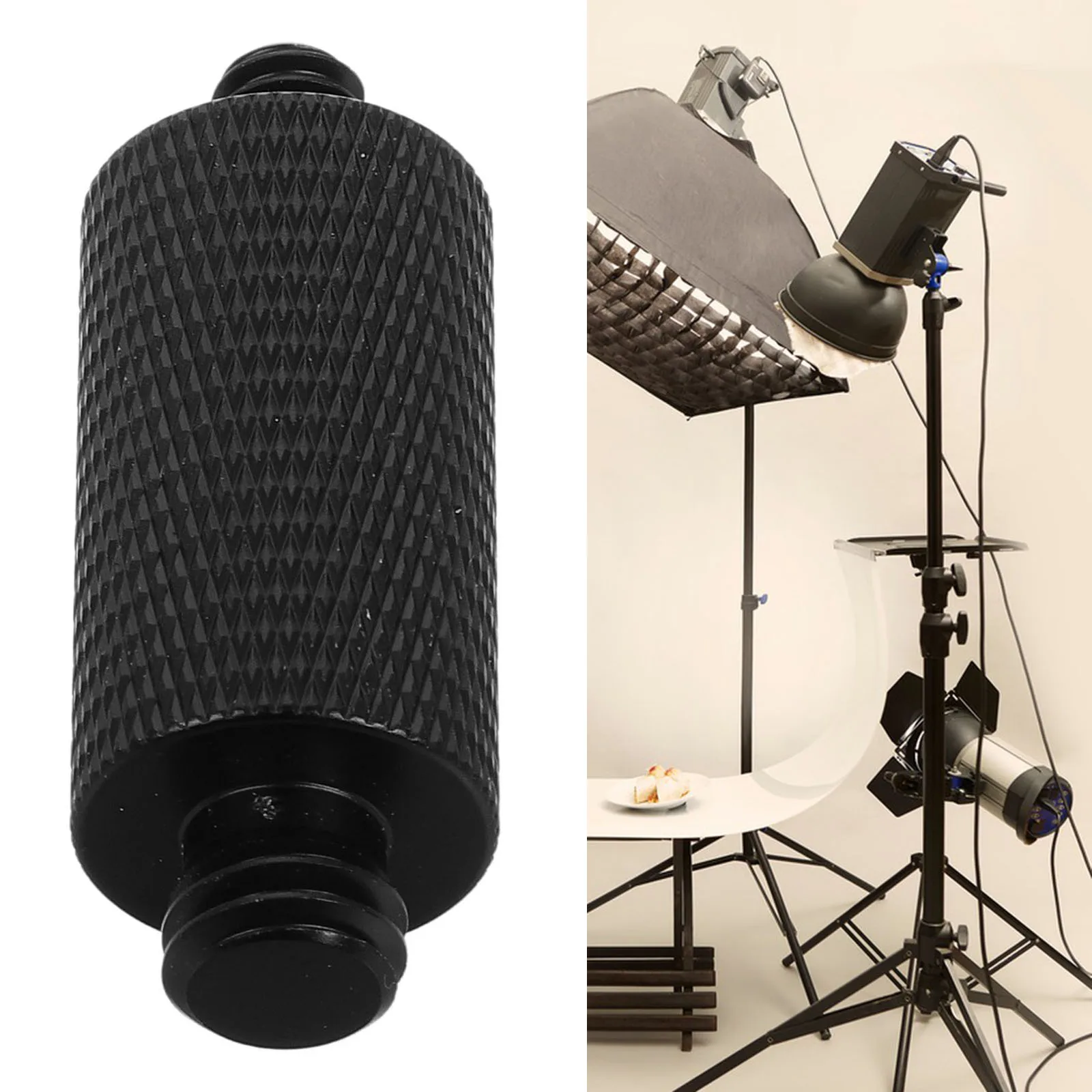 

Aluminum Alloy Tripod Adapter 1/4 To 3/8 Camera Screw Mount For Dslr Microphone Mic Stand Holder Live Streaming
