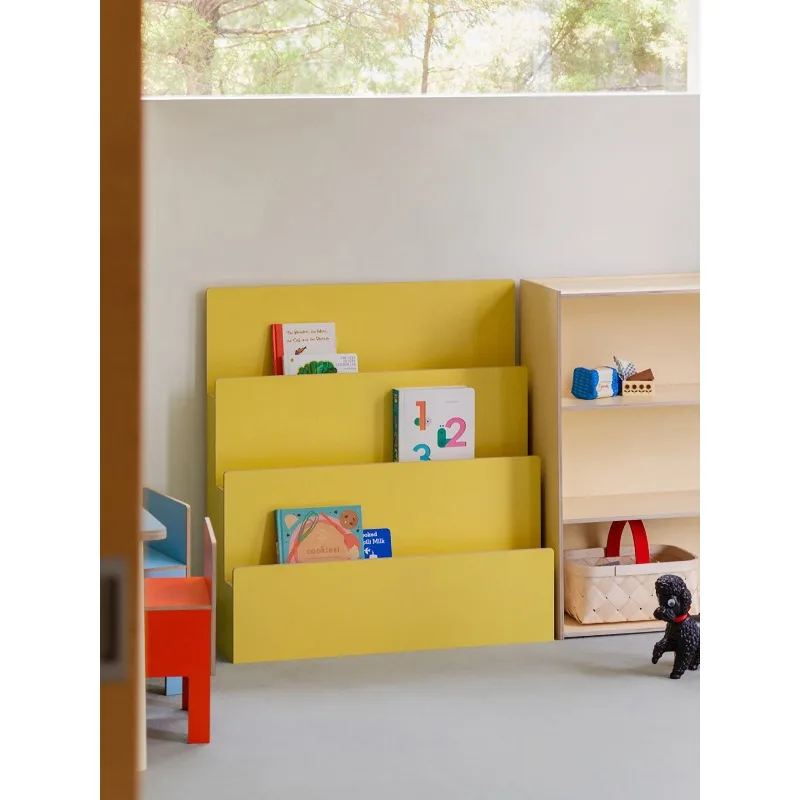 Simple Children's Bookshelf Multi-layer Storage Cabinet Kindergarten Early Education Center Open