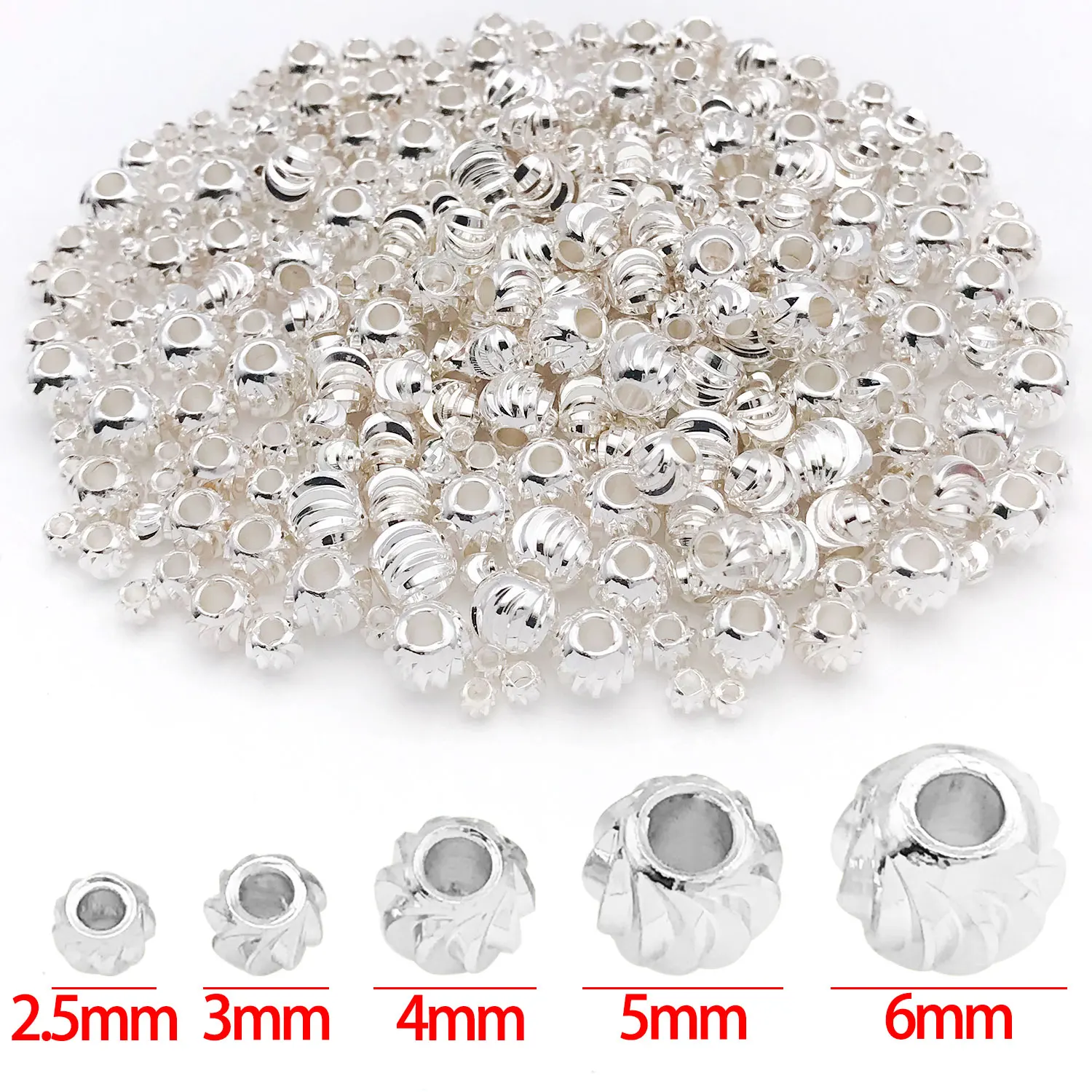 20 Stück 18 Karat echtes vergoldetes Messing, gestreift, geschliffene Blumen-Abstandsperlen für DIY-Armband, Halskette, Ohrringe, Schmuckherstellung, Zubehör