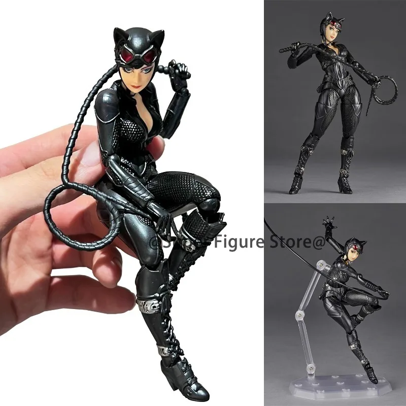 Удивительные фигурки Yamaguchi Selina Kyle Revoltech Catwoman, подвижная фигурка, подвижные игрушки, Коллекционная кукла 15 см, модель, подарки