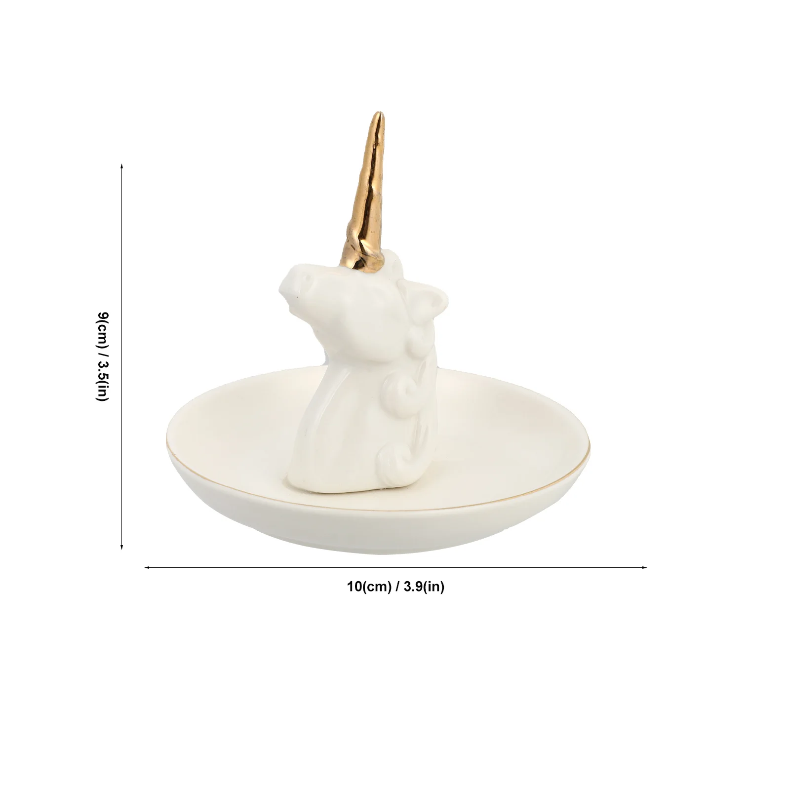 

1Pcs Unicorn Style Ceramic Jewelry Storage Tray Ring Holder Organizer Rack Decorative Display for Wedding Home Jewelry Plate
