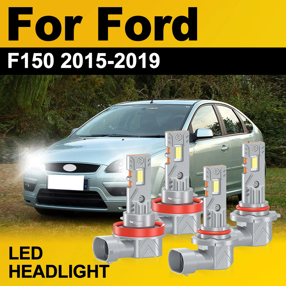 

40000LM Canbus No Error Car LED Headlight 6000K CSP Chips High Low Beam 12V For Ford F150 2015 2016 2017 2018 2019 Plug and Play