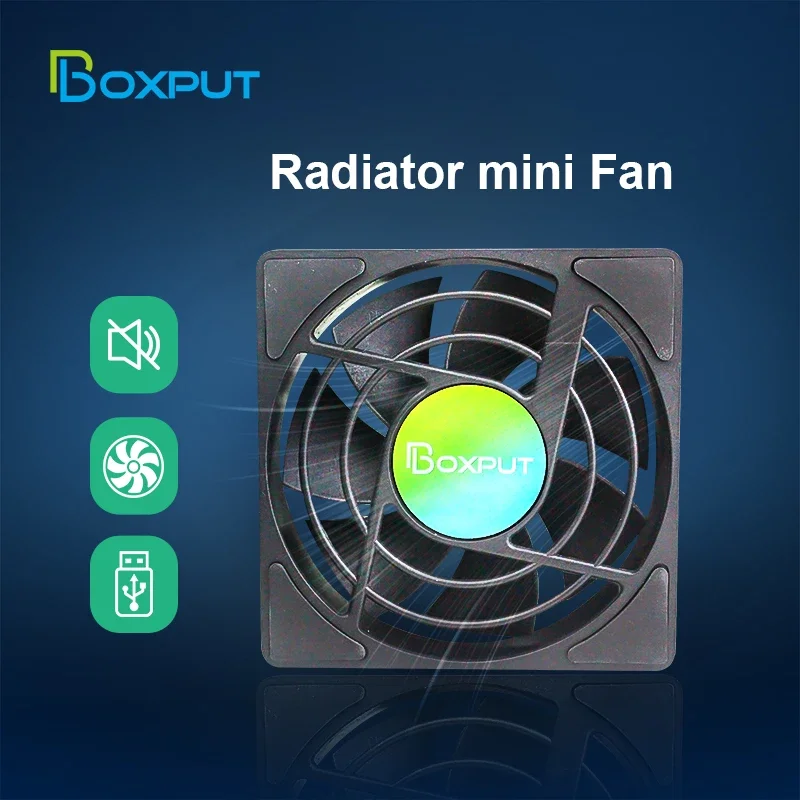 Mini ventilador de refrigeración para Android TV Box, enrutador, decodificador de ordenador, caja de Tv silenciosa, enfriador alimentado por USB,