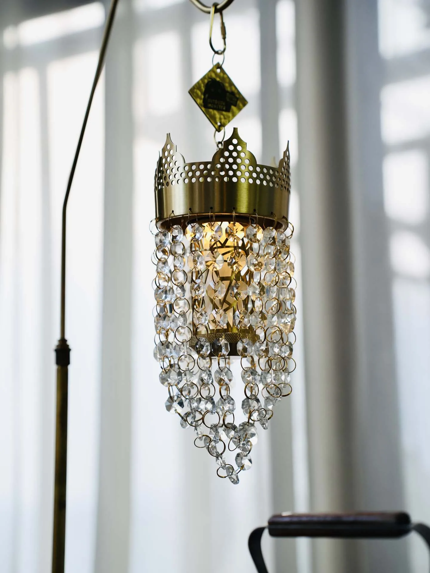 Outdoor Camping Compatible Goalzero Lampshade Crown Crystal Suspension Lamp Decorative Atmosphere Light Cover