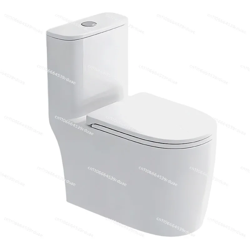 Household siphon toilet, water-saving and silent large pipe, anti-blocking, splash-proof and deodorant toilet