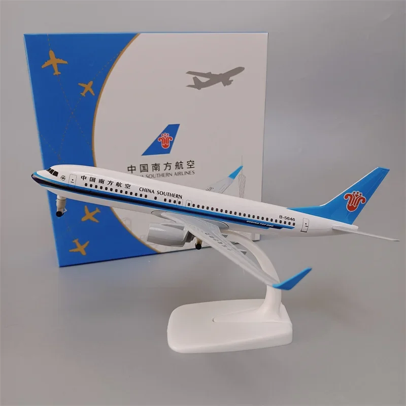 20cm Alloy Metal China Southern Airlines Boeing 737 B737 Airways Diecast Airplane Model Plane Aircraft w Landing Gears Wheels