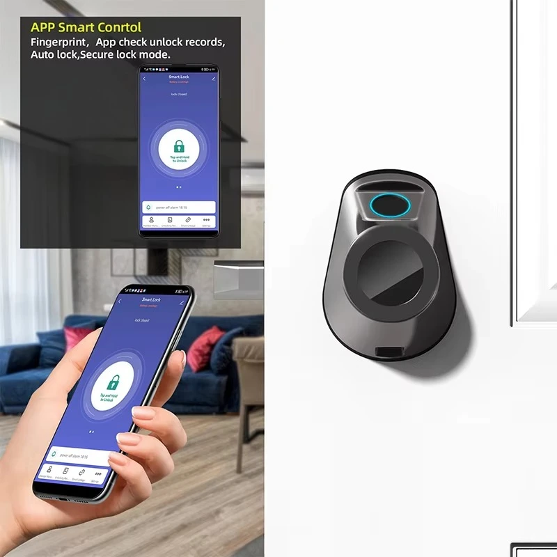 Keyless Ble Door Lock Security Fingerprint Door Lock Electric Deadbolt Smart Door Lock