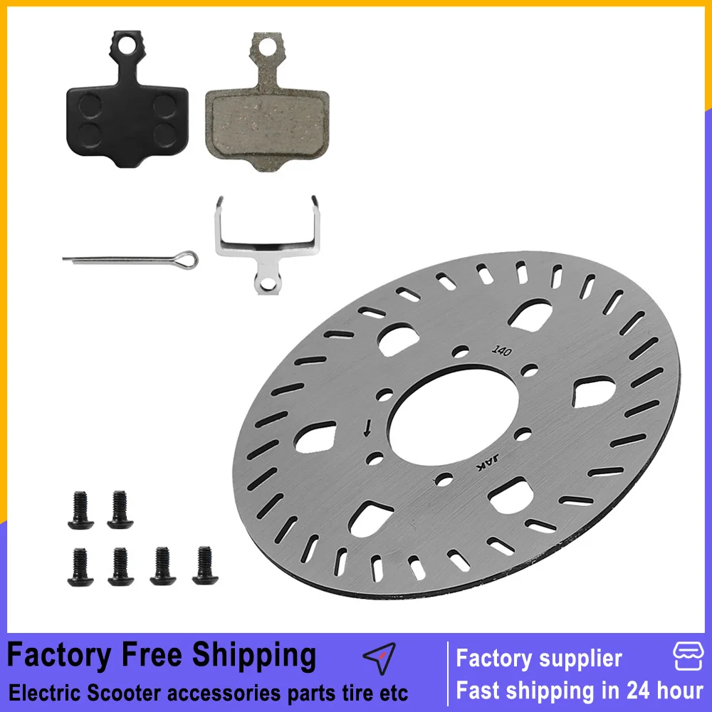 Brake Disc Brake For Segway Ninebot GT1 GT2 Super Powerful Electric Scooter 140MM 6 Holes Disc Brake Pad Replace Parts