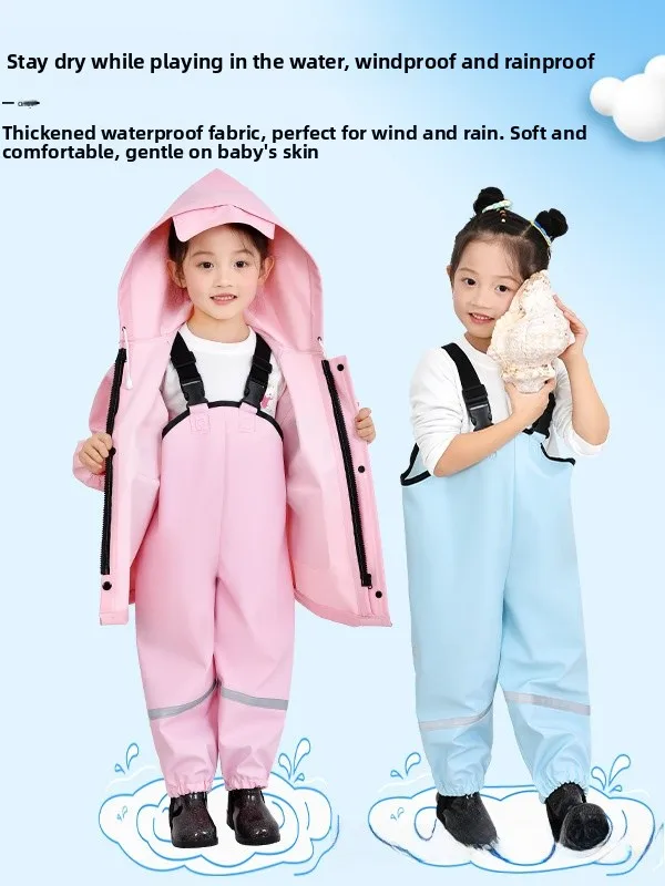 children's-one-piece-water-play-suit-beach-fishing-gear-waterproof-rain-boots-integrated-design-ideal-for-outdoor-camping-travel