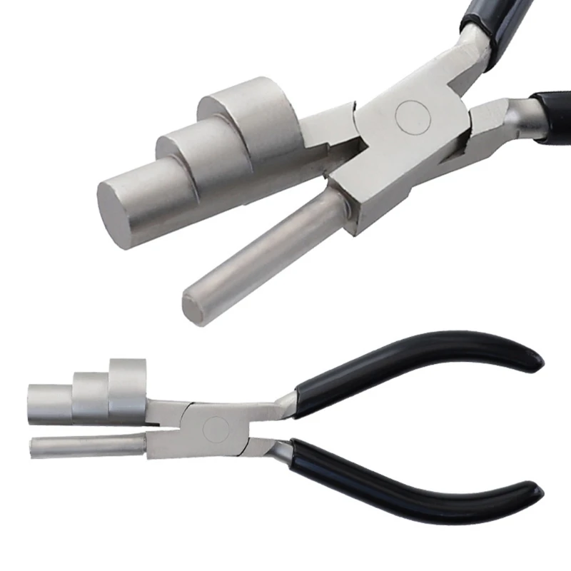 Thiết Thực Lượn Vòng Tạo Thành Kìm Mini Thép Carbon 1 Bộ DIY Trang Sức Công Cụ 6 Inch Vòng Kìm Mũi Với Miệng Dẹp thả Vận Chuyển