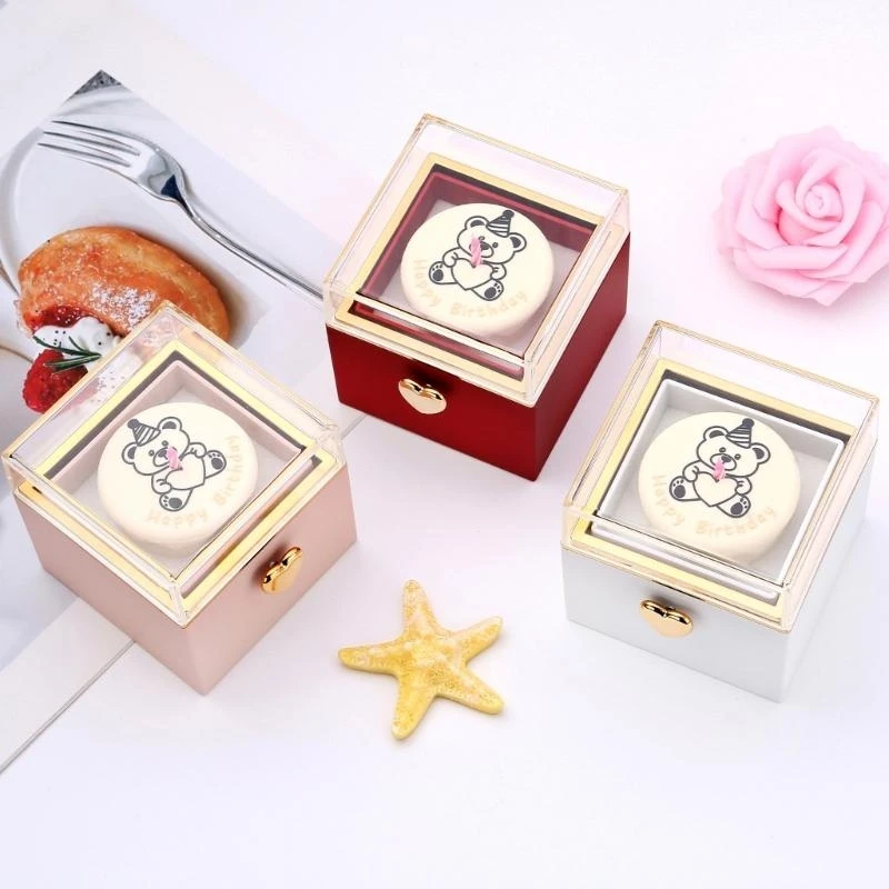 

G92D Elegant Rotating Ring Box for Proposals and Surprises Holder Ring Case