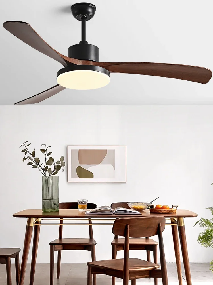 46 Inch DC Ceiling Fans Living Room Electric Fan Lights Black White Fan Leaf Remote Control Ceiling Fan with Led Light 110-220V