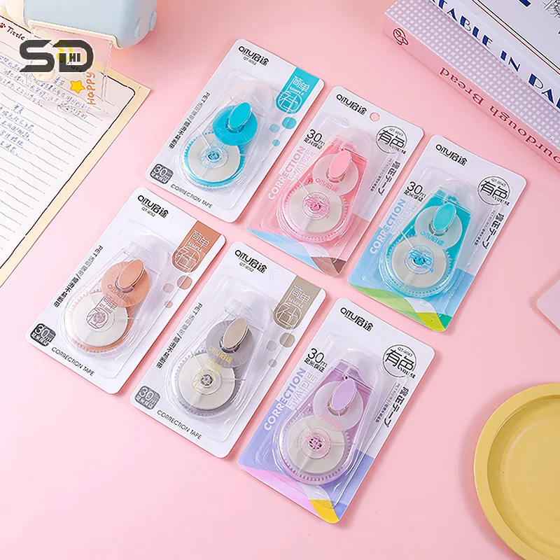 Schattige Mini Morandi Kleurcorrectie Tape Kawaii Kleine Draagbare Schrijfcorrecte Tape Tool Schoolbenodigdheden Student Briefpapier