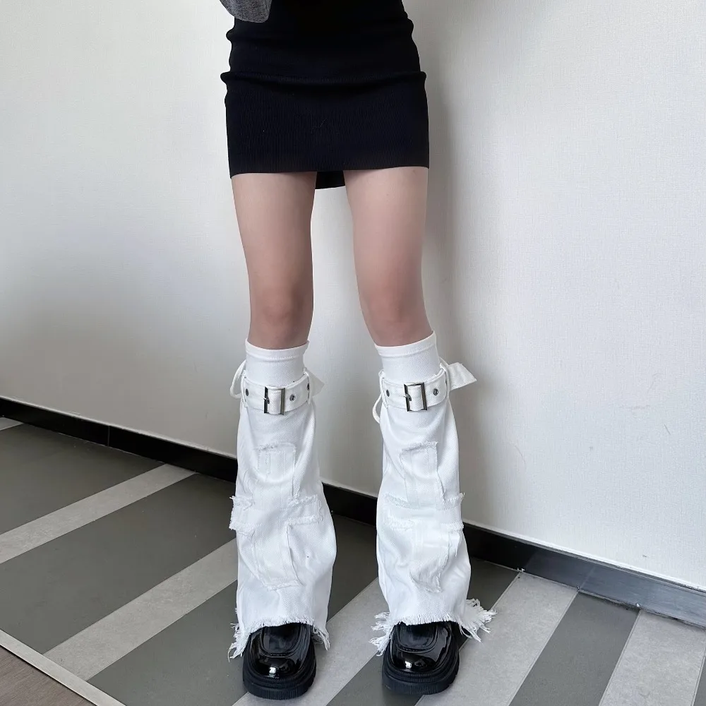 

Cute Y2k Cross Leg Warmers JK Retro Trumpet Leg Covers Spicy Girl Sweet Cool Pile Up Socks Fall Winter