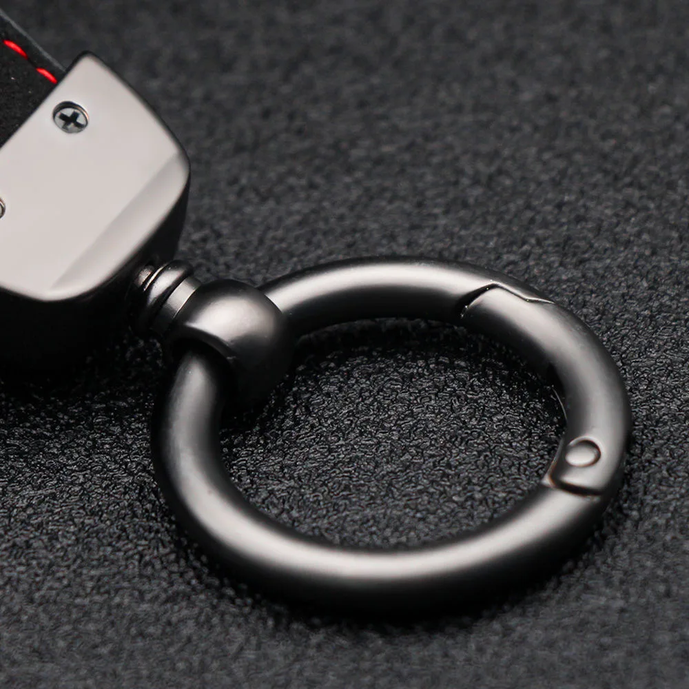 Suede Metal Buckle Car Keychain Keyring Men Gift Accessories for Toyota GR Sport Gazoo Racing Yaris 86 Corolla Hilux Supra C-HR