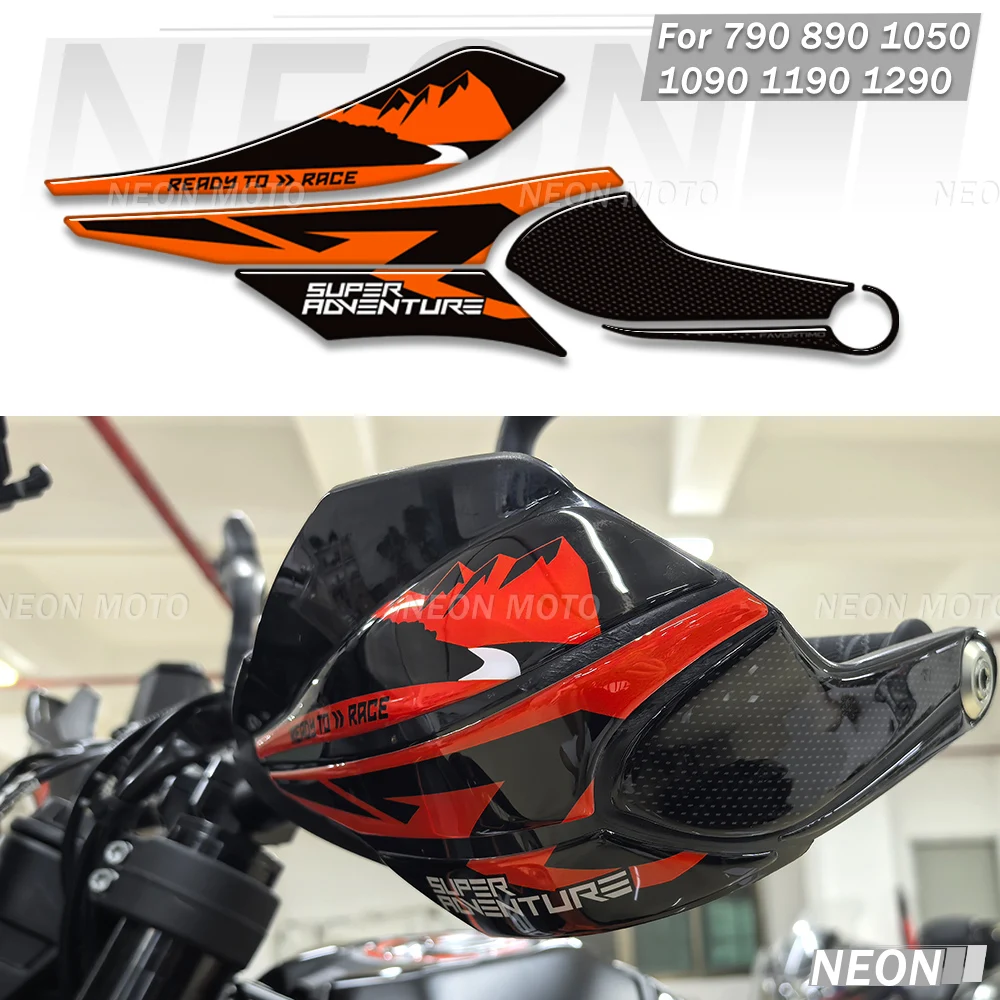 

Для 790 890 1050 1090 1190 1290 Adventure R ADV мотоцикла 3D защита рук защита рук наклейки комплект наклеек