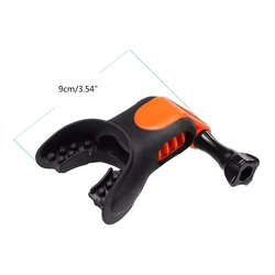 M2EC Mouth Mount Kit Surfing Skating Boating Dummy Bite Mouth with Screw Compatible with Hero 10 9 8 7 6 5 4 3+ 3 2 1 Cameras