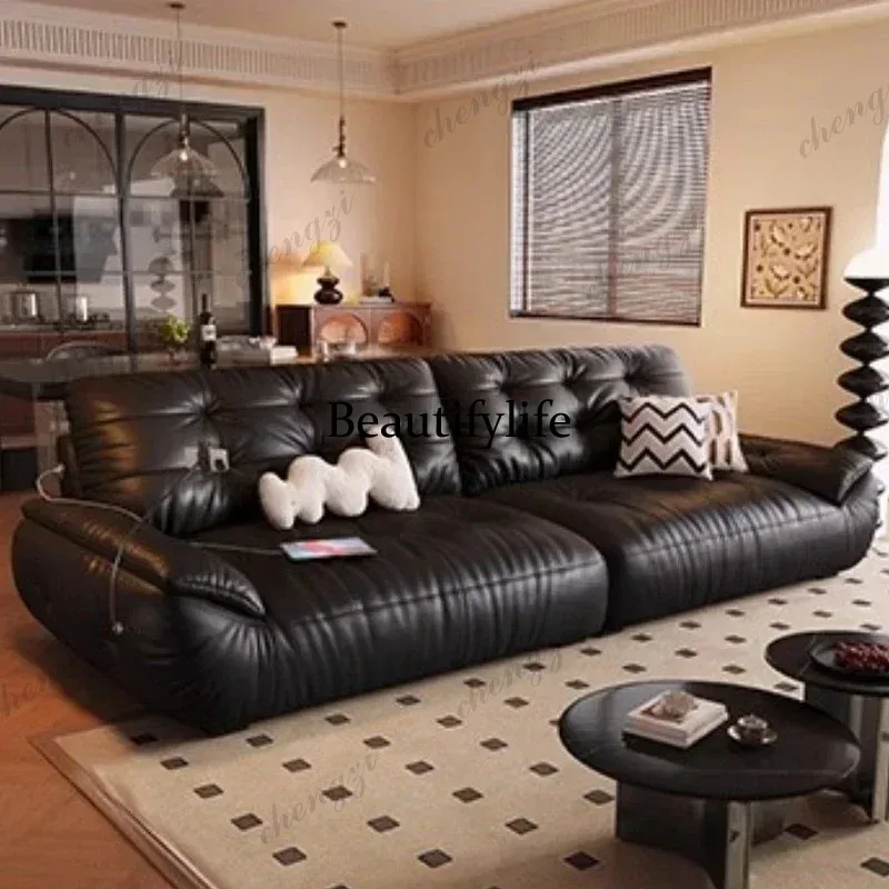 

Leather Sofa Living Room Sofas Couch Armchair Home Furniture Armchairs 3 2 1-person Sofa Relaxing Chair Modern Luxury Cloud