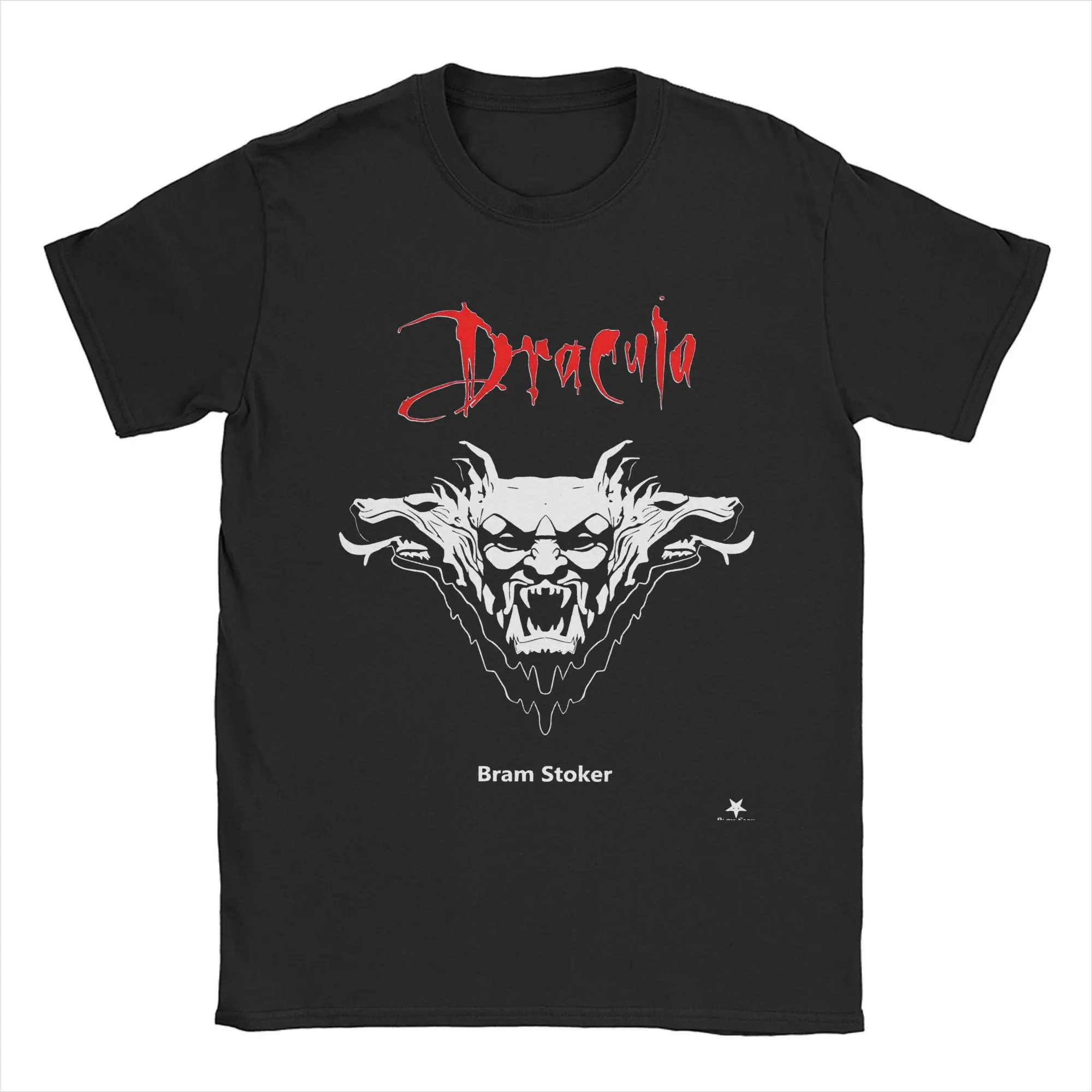 Fashion Dracula Gargoyle T-Shirt Men's O-neck Short Sleeve Tops Horror Vampires 100%Cotton Summer Tops