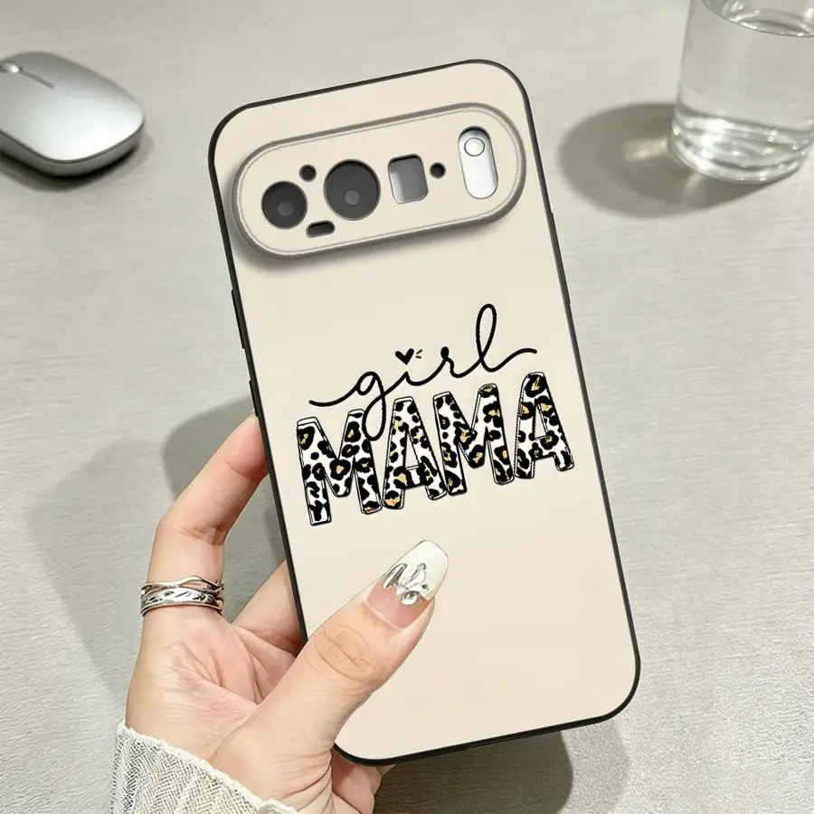 Case for Google Pixel 10A 6 7 8 Pro 7a 6a 9a 10 9 Pro XL 8a Funda Phone Cover Leopard Girl Mama