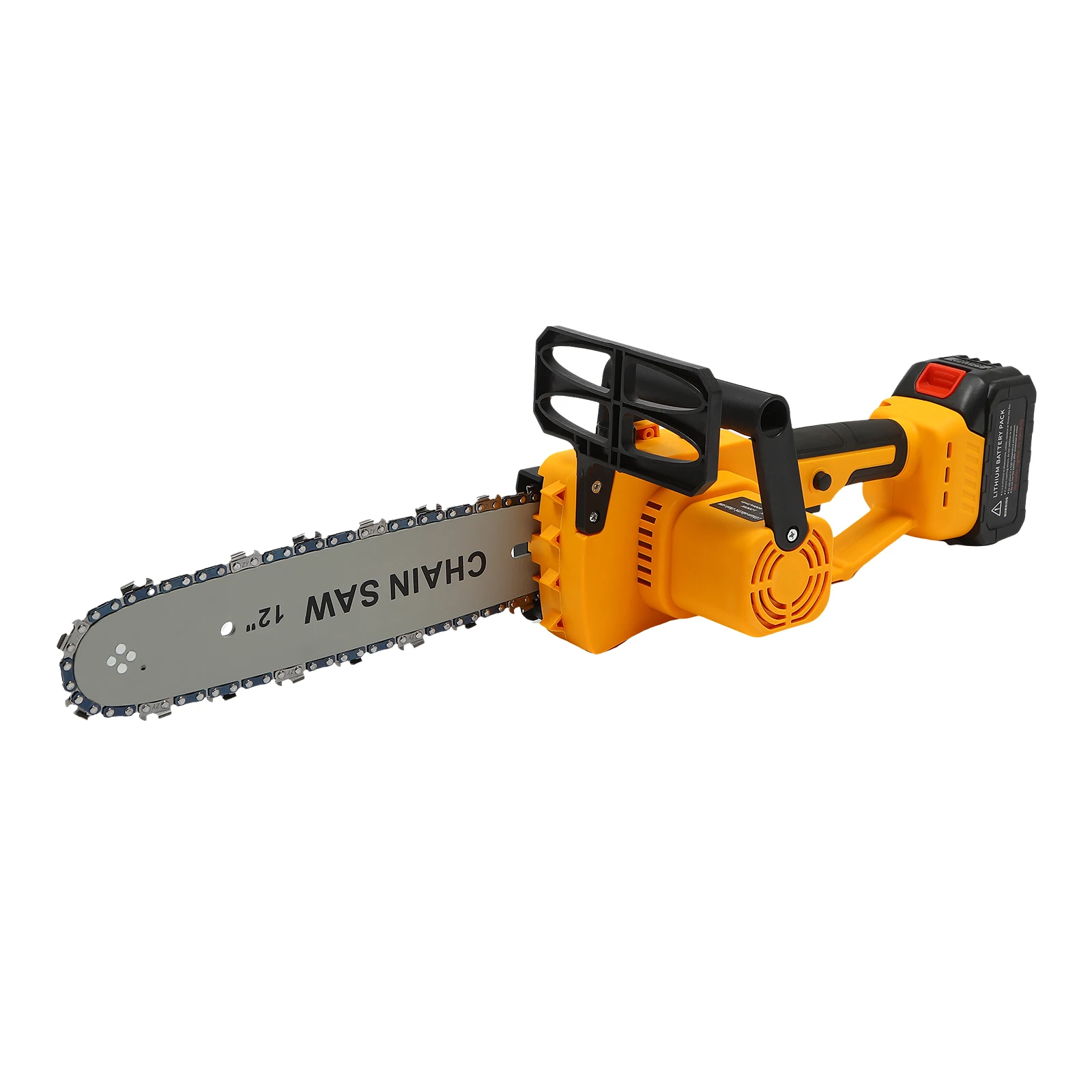 12in Handheld Chainsaw Brushless Including 2x Lithium Batteries for Garden Logging Branch Cutting