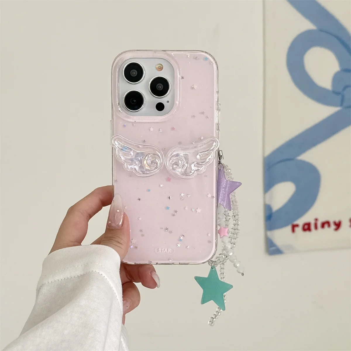 Cute cartoon and fashionable 3D wings Phone Case For iPhone 16 15 14 13 Pro Max fundas iphone 15 case Protective cover 15 15pro - Image 2