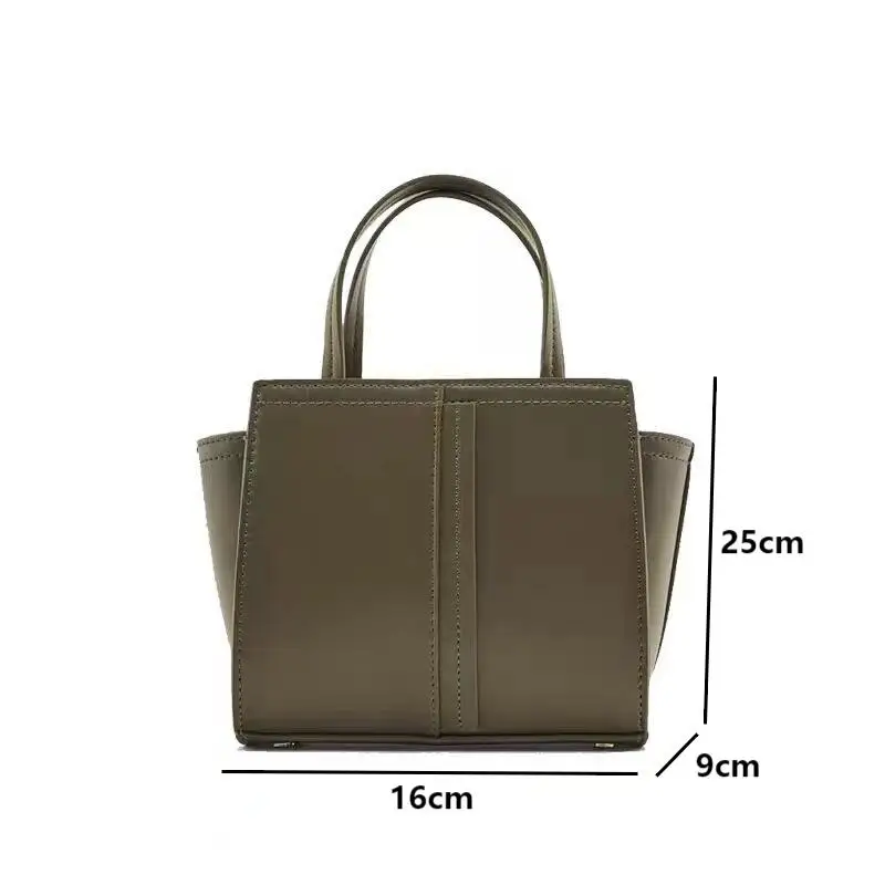 High-end Small PU Leather Crossbody Bags For Women Fashion Female Hand-held Shoulder Bags Casual Ladies Handbags Green Black