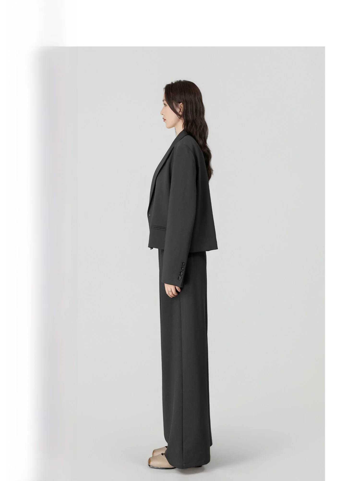 

Wavy Egg Casual Suit Set Women's Spring Loose Drapey Wide Leg Pants Two Piece Set Faionable Comfortable Ele Sle