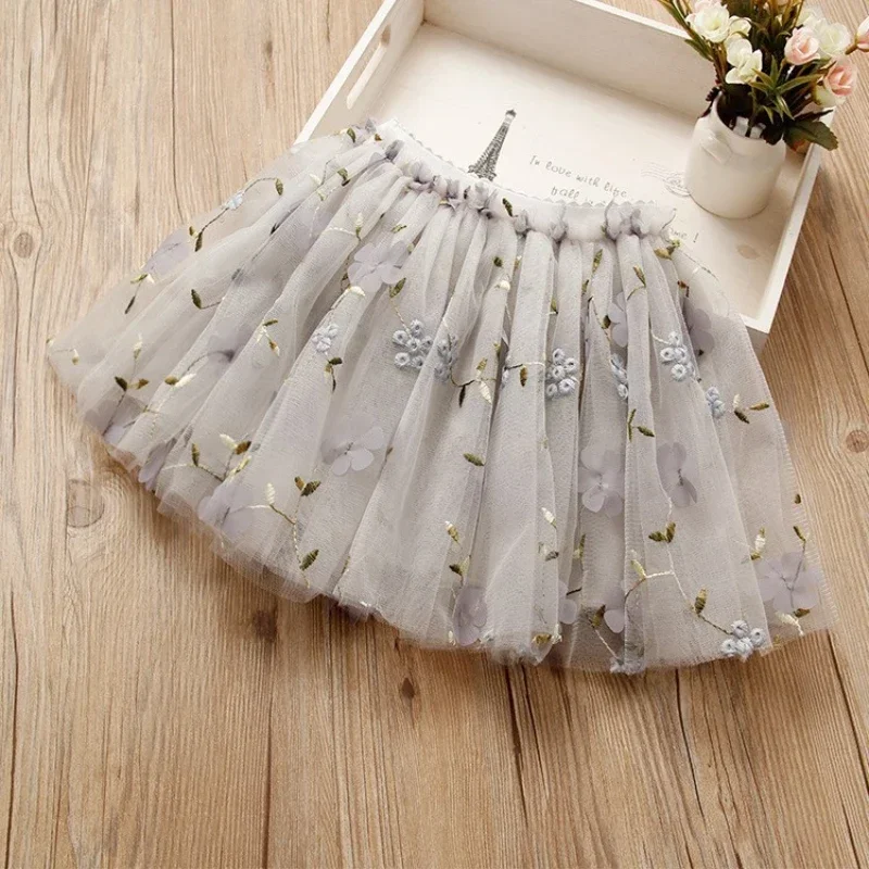 Baby Girls Skirt Toddler Kids Fluffy Dancing Skirts Gauze Short Dress 2024 Children\'s Fashion Party Costume Clothing