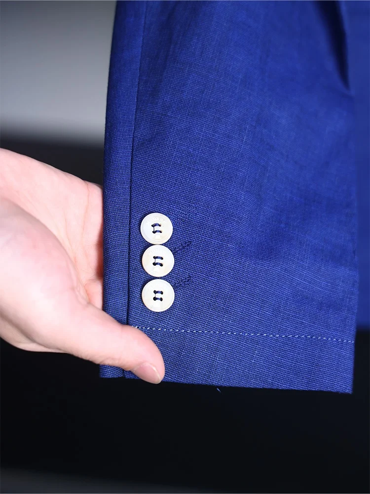 Homesi ربيع الخريف الرجال Faionable تنوعا عادية الشباب بدلة رسمية Jaet العصرية الوقوف صالح طويل Sve اثنين زر #3