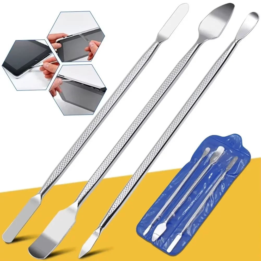 

3PCS Repair Opening Pry Hand Tool Kit Blade Smart Phone Tablet PC Metal Spudger Disassemble Tools Set