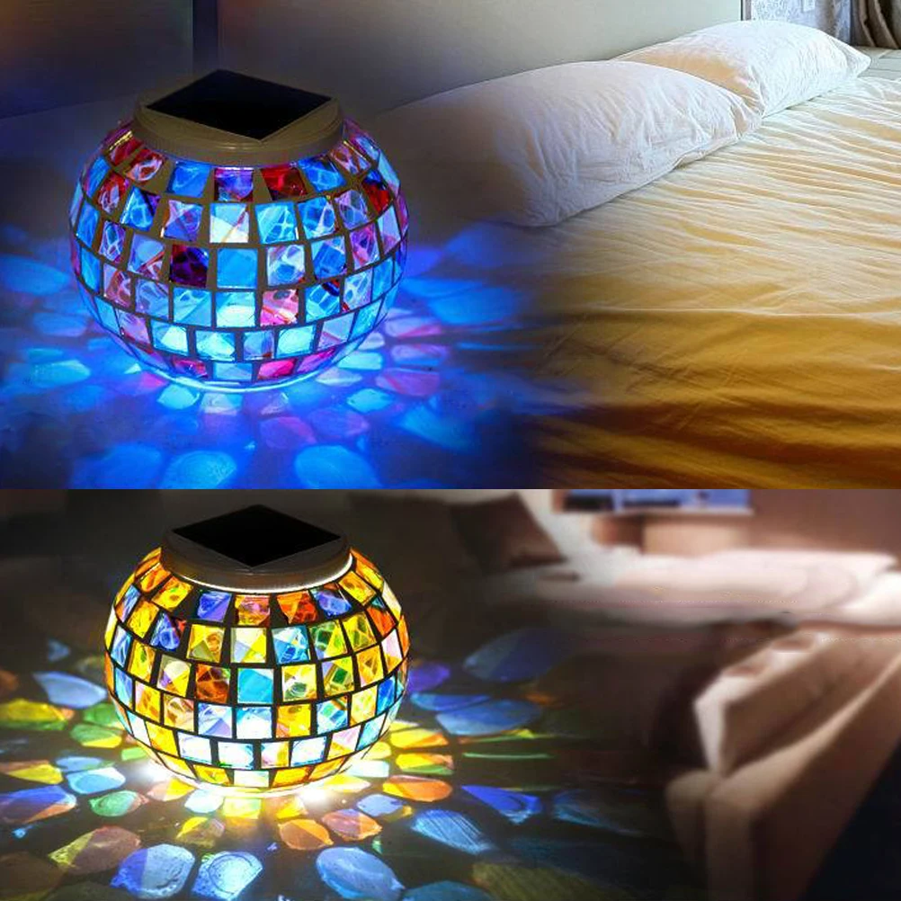 

Solar Lawn Light 1 White LED 1 Colorful LED Outdoor Ball Lamp Garden Garland Decoration Lantern Solar Powered Energy