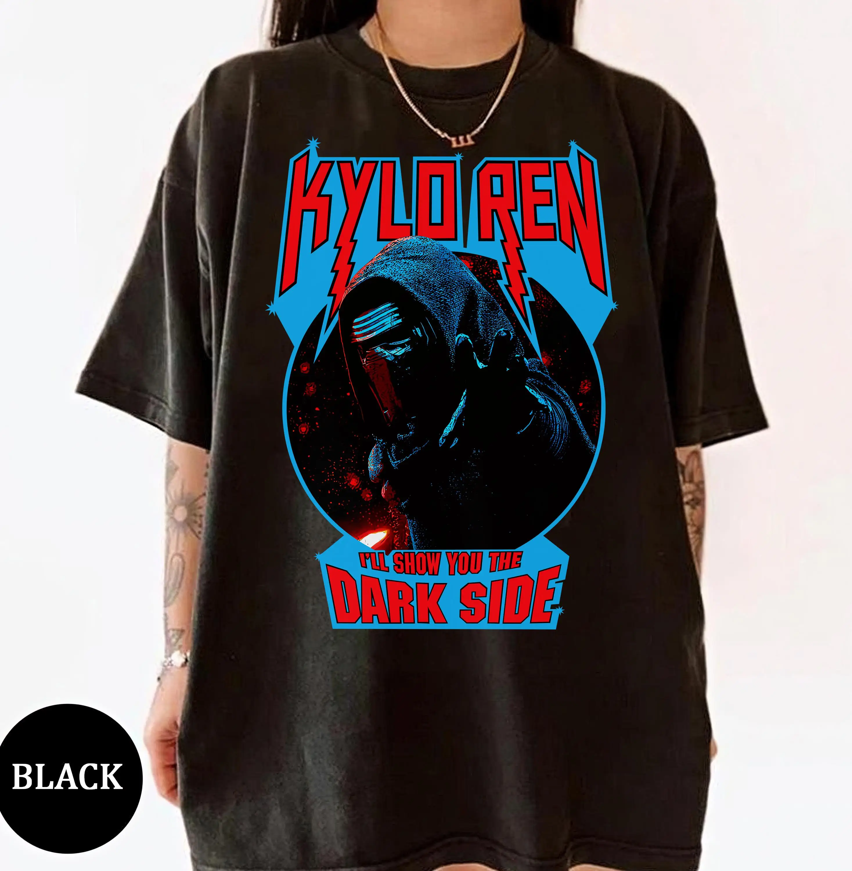 Star Wars el despertar de la fuerza Kylo Ren muestre el lado oscuro camiseta Star Wars celebración Galaxy's Edge Día de Star Wars