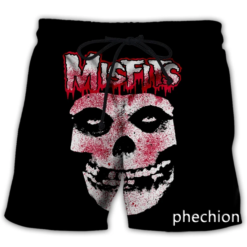 phechion New Fashion Men/Women Misfits 3D Print Casual Shorts Novelty Streetwear Men Loose Sporting Shorts L186