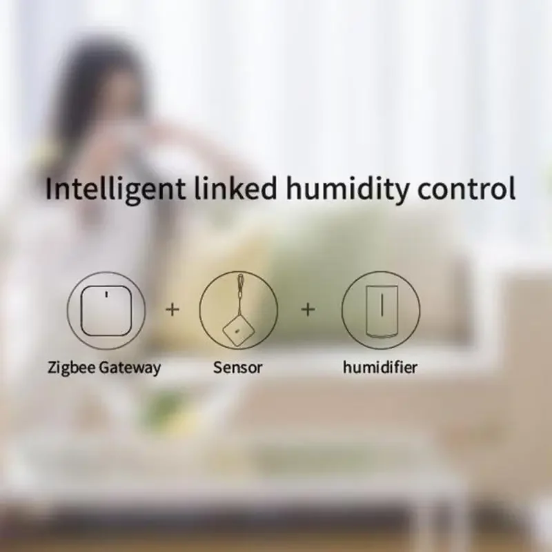 eWelink Zigbee 3.0 Wireless Temperature Humidity Sensor Smart Home Thermometer TH Detector App Control Works With ZB Bridge