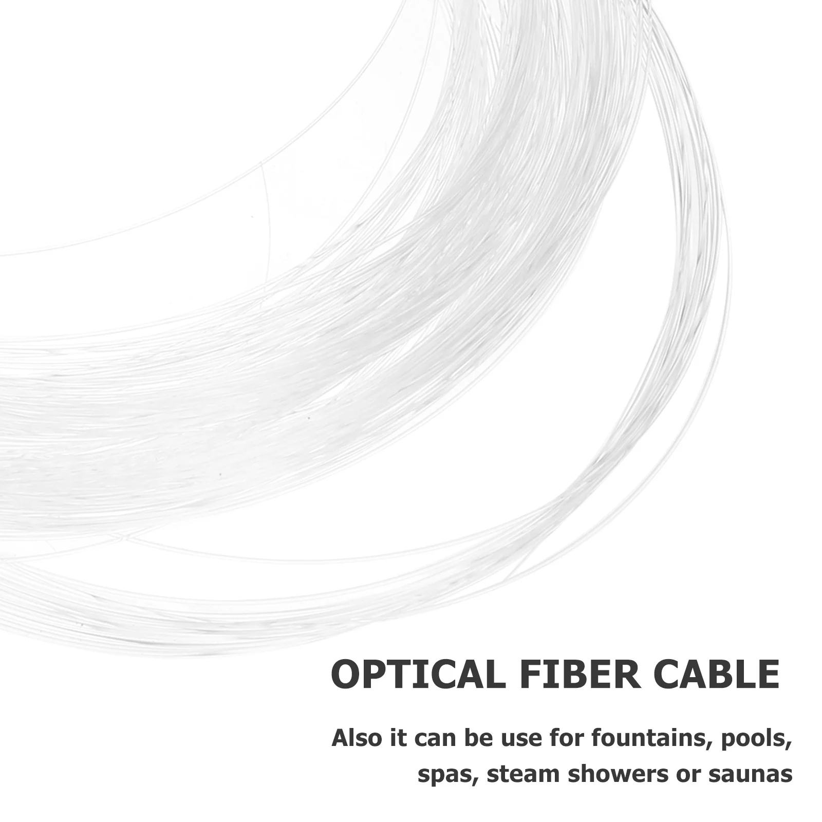 100 Meters 0.75mm Fiber Optic Light High Transparency Pmma for Vehicle Modification Steam Showers Illumination Optical Fiber