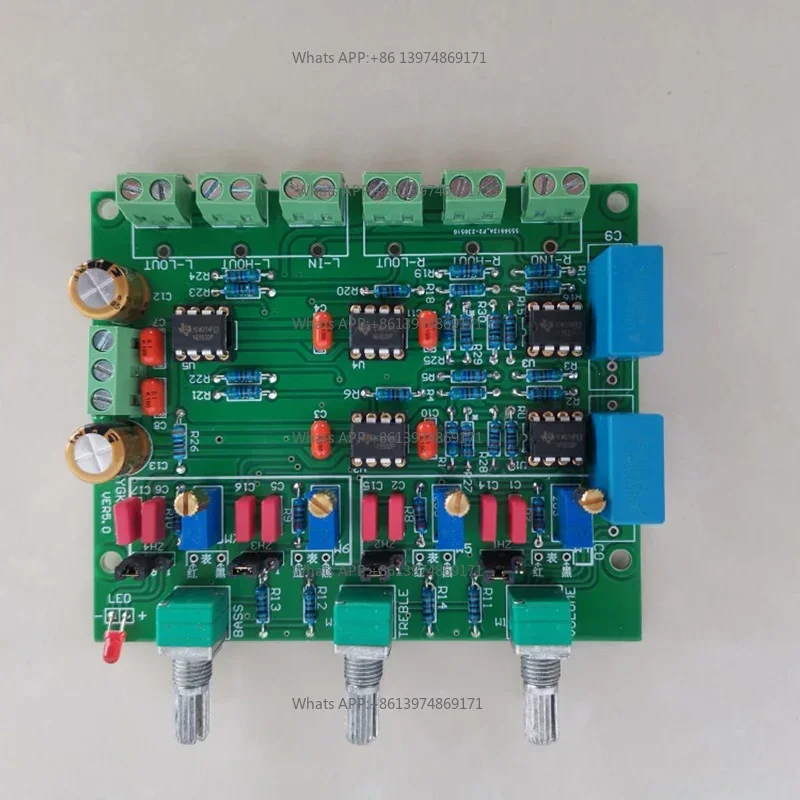 72Hz-7230Hz Linkwitz-Riley 2 Way Audio Frequency Divider Board Home Theater Preamp Speaker Crossover Electronic Accessory